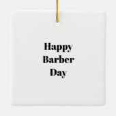 Barber Day Ornament (Achterkant)