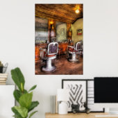 Barber - de Barberwinkel II Poster (Thuiskantoor)