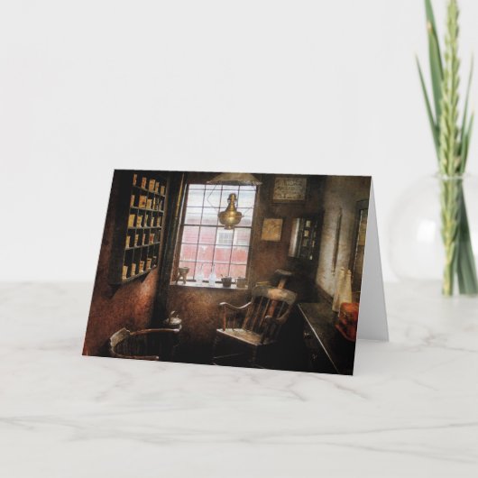 Barber - De oude dagen herdenken Feestdagen Kaart (Voorkant)