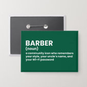 Barber Definition Badge Button (Voorkant / Achterkant)