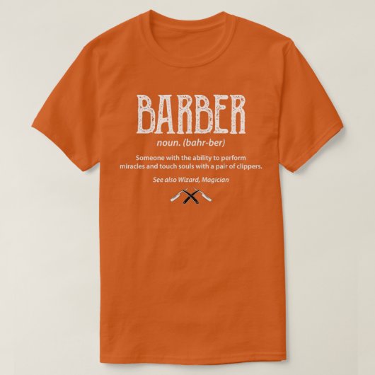 Barber Definition Barber T-shirt (Design voorkant)