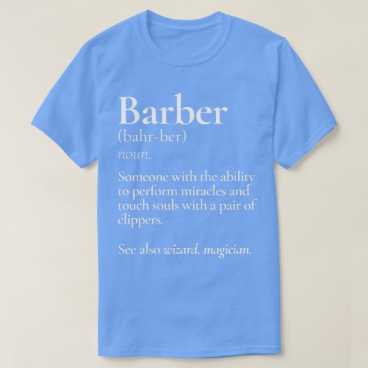 Barber Definition Classic TShirt (Design voorkant)