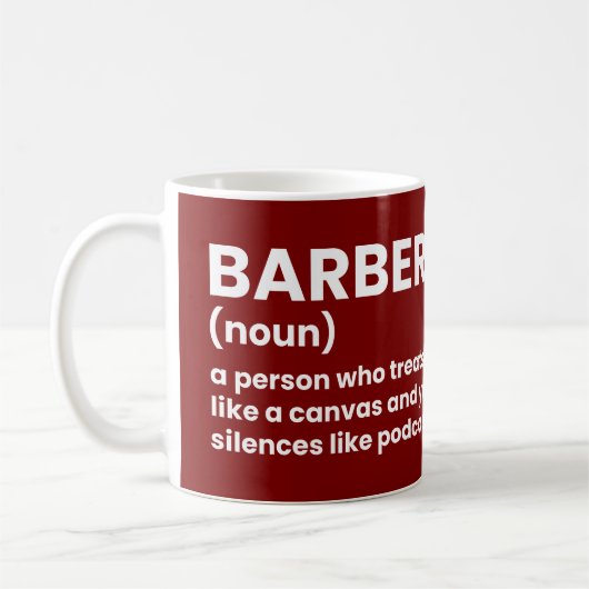 Barber Definition-Mok Koffiemok (Links)