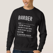 Barber Definition Shirts Funny Job Title (Voorkant)