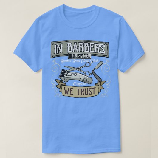 Barber Design Old School Hair T-shirt (Design voorkant)