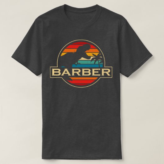 Barber Dinosaur T-shirt (Design voorkant)
