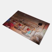 Barber - Eddie's barbershop Deurmat (Schuin)