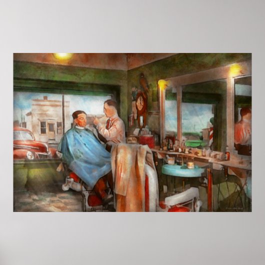 Barber - Een trim krijgen 1942 Poster (Voorkant)