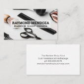 Barber en scheren Accessoires Achtergrond Visitekaartje (Voorkant / Achterkant)