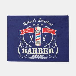 Barber Entrance deur Mat Blue