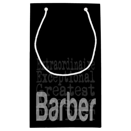 Barber Extraordinaire Klein Cadeauzakje (Achterkant)