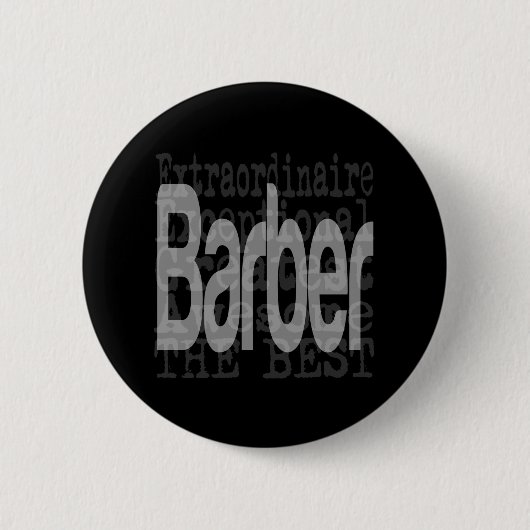 Barber Extraordinaire Ronde Button 5,7 Cm (Voorkant)