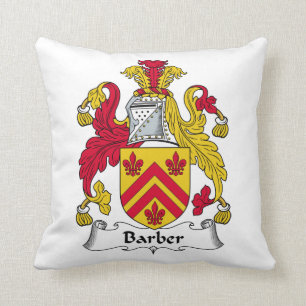 Barber Family Crest Kussen