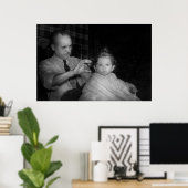 Barber - First Haircut Poster (Thuiskantoor)