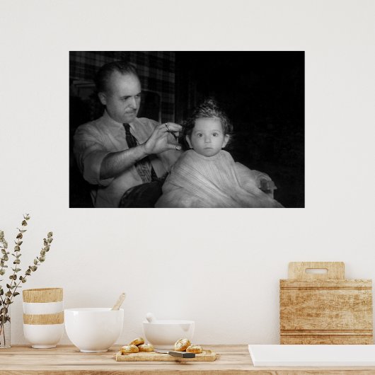 Barber - First Haircut Poster (Keuken)