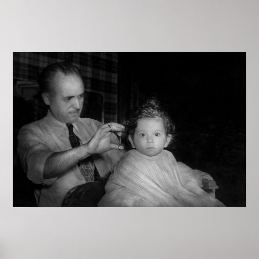 Barber - First Haircut Poster (Voorkant)