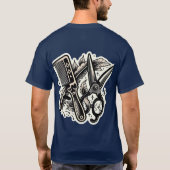 Barber Flash Tattoo T-shirt 👕 (Achterkant)