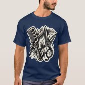  Barber Flash Tattoo T-shirt 👕 (Voorkant)