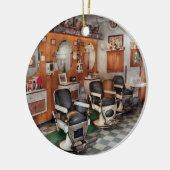 Barber - Frenchtown Barbers  Keramisch Ornament (Links)