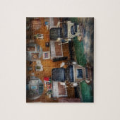 Barber - Frenchtown, NJ - Twee oude barberstoelen Legpuzzel (Verticaal)