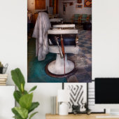 Barber - Frenchtown, NJ - We hebben wat gratis zet Poster (Thuiskantoor)