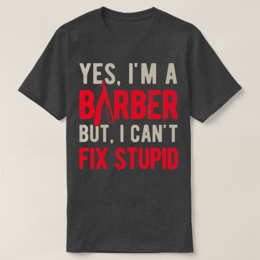 Barber Funny 1 T-shirt (Design voorkant)