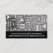 Barber Gereedschap Patroon Visitekaartje (Achterkant)