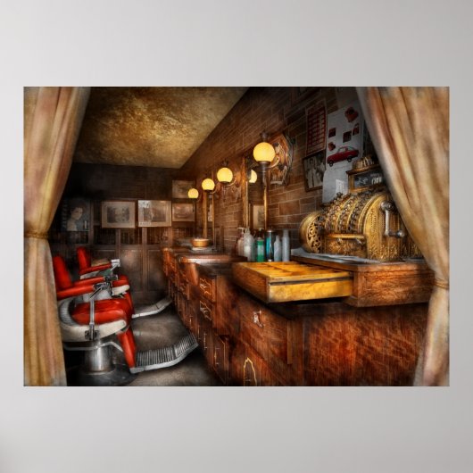 Barber - gesloten op zondag poster (Voorkant)