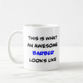 barber, geweldige koffiemok (Links)
