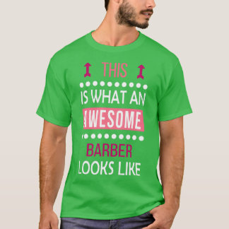 Barber Geweldige ziet er Funny Birthday kerst T-shirt