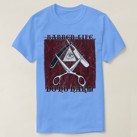 Barber Gift Illuminati allen die oog zien doen gee T-shirt (Design voorkant)