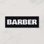 Barber Google Maps QR Mini Visitekaartje (Voorkant)