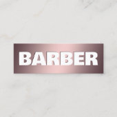 Barber Google Maps QR Mini Visitekaartje (Voorkant)