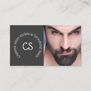Barber grooming salon   DIY-man met baard Visitekaartje