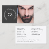 Barber grooming salon | DIY-man met baard Visitekaartje (Voorkant / Achterkant)