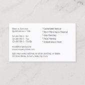 Barber grooming salon | DIY-man met baard Visitekaartje (Achterkant)