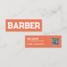 Barber Haar Peach Fuzz QR