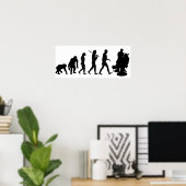 Barber haarstaarster poster (Thuiskantoor)