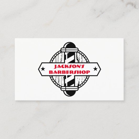 Barber Haarstylist | Hair Salon Visitekaartje (Voorkant)