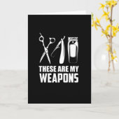 Barber Haarstylist Hairdresser Kaart (Gele Bloem)