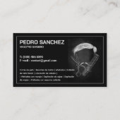 Barber Haarstylist tweetalig Spaans Visitekaartje (Achterkant)