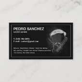Barber Haarstylist tweetalig Spaans Visitekaartje (Voorkant)