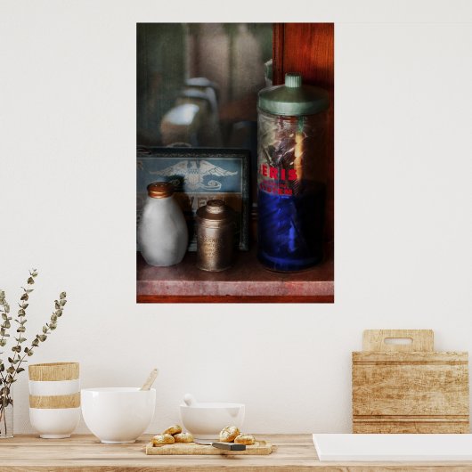 Barber - Haaruitsnijapparatuur Poster (Keuken)