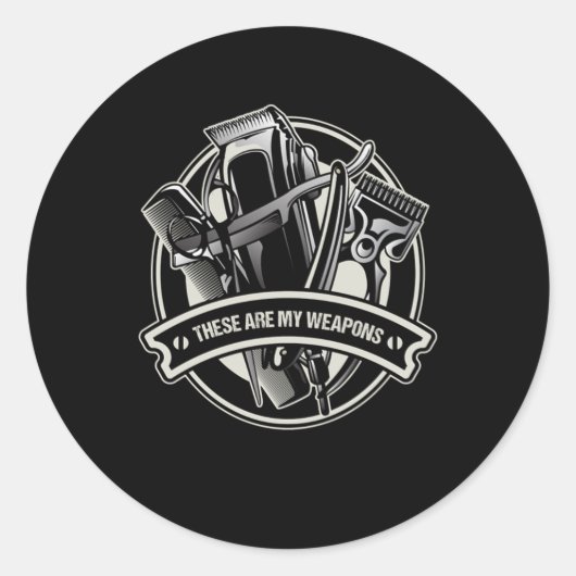 Barber Hair Cutter Hairstylist Hair Stylist Gift T Ronde Sticker (Voorkant)