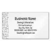 Barber Hair Dresser Stylist Magnetisch Visitekaartje (Voorkant)