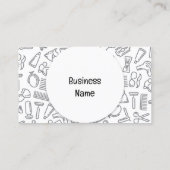 Barber Hair Dresser Stylist Visitekaartje (Achterkant)