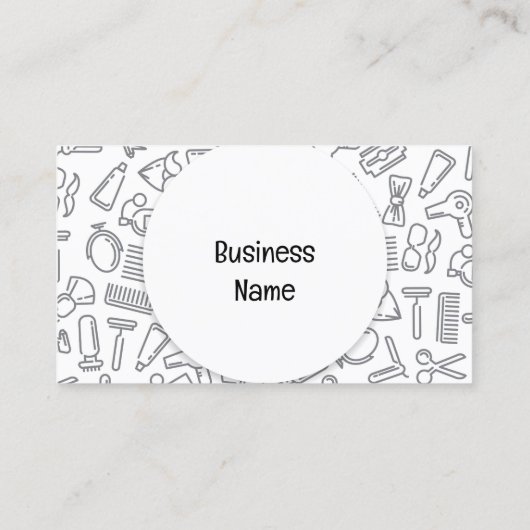 Barber Hair Dresser Stylist Visitekaartje (Achterkant)