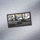 Barber Hair Man shop aangepaste foto Magnetisch Visitekaartje (Voorbeeld)