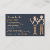 Barber Hair Salon kinder mannen vrouwen Visitekaartje (Voorkant)