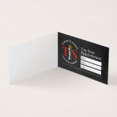 Barber Hair Shop Crown Barber Pole Afspraak Visitekaartje (Binnen)